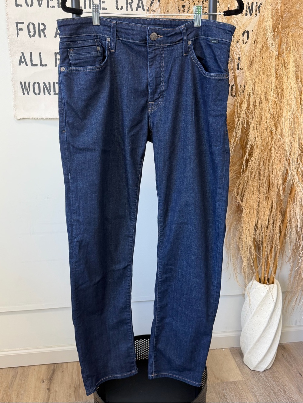 Mavi Men's Dark Blue Straight Jeans
